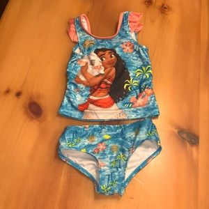 ☀️ 4T Moana 2-Piece Bathing Suit 🌴 Disney